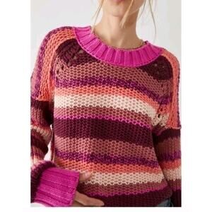 Free People Devan Sweater Small Oversized Small Cropped